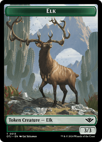 Elk // Plot Double-Sided Token [Outlaws of Thunder Junction Tokens] - POKÉ JEUX