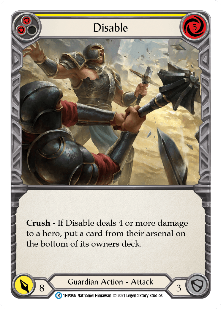 Disable (Yellow) [1HP056] (History Pack 1) - POKÉ JEUX