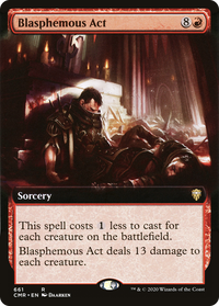 Blasphemous Act (Extended Art) [Commander Legends]