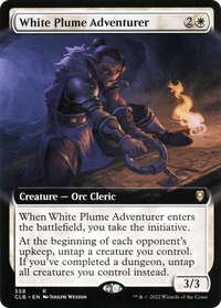 White Plume Adventurer (Extended Art) [Commander Legends: Battle for Baldur's Gate]