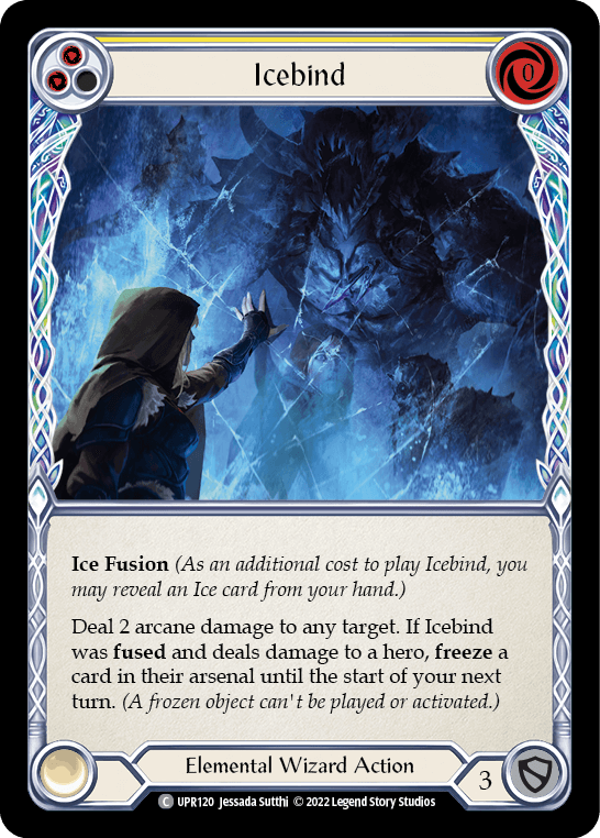Icebind (Yellow) [UPR120] (Uprising) Rainbow Foil - POKÉ JEUX