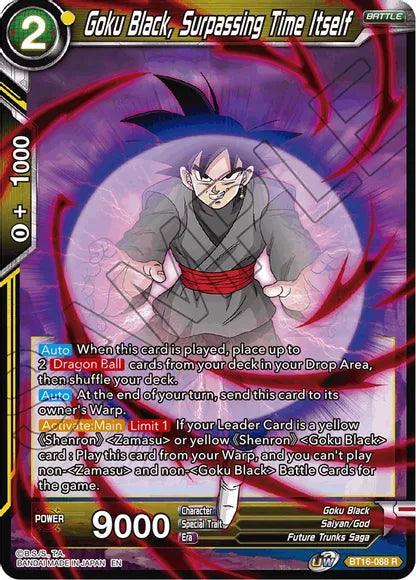 Goku Black, Surpassing Time itself (BT16-088) [Realm of the Gods] - POKÉ JEUX