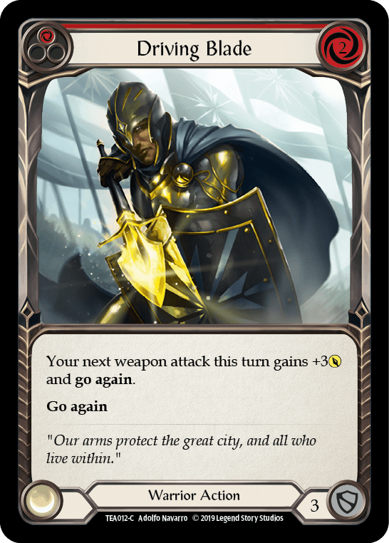Driving Blade (Red) [TEA012-C] (Dorinthea Hero Deck) 1st Edition Normal - POKÉ JEUX