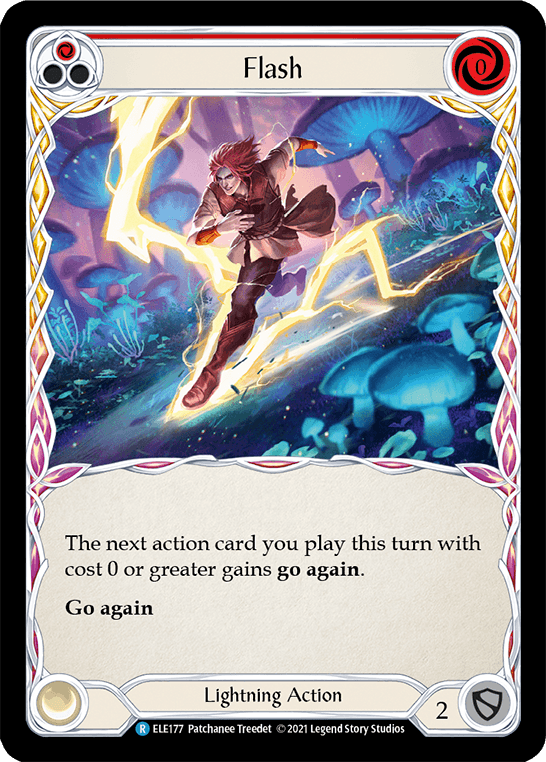Flash (Red) [ELE177] (Tales of Aria) 1st Edition Rainbow Foil - POKÉ JEUX