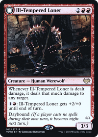 Ill-Tempered Loner // Howlpack Avenger [Innistrad: Crimson Vow Prerelease Promos]