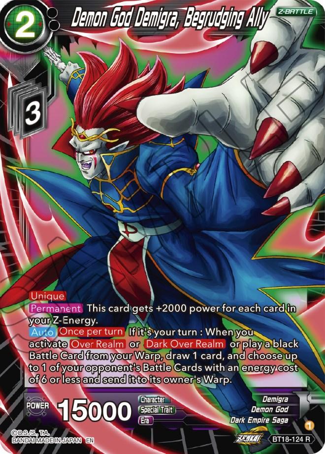 Demon God Demigra, Begrudging Ally (BT18-124) [Dawn of the Z-Legends] - POKÉ JEUX