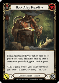 Back Alley Breakline (Red) [ARC176-C] (Arcane Rising) 1st Edition Rainbow Foil - POKÉ JEUX