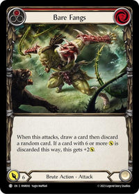 Bare Fangs (Red) [RNR010] (Rhinar Hero Deck) - POKÉ JEUX