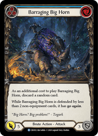 Barraging Big Horn (Blue) [CRU012] (Crucible of War) 1st Edition Rainbow Foil - POKÉ JEUX