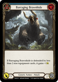 Barraging Brawnhide (Blue) [BVO023-C] (Bravo Hero Deck) 1st Edition Normal - POKÉ JEUX