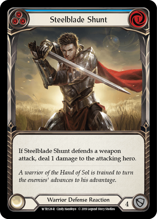 Steelblade Shunt (Blue) [WTR128-R] (Welcome to Rathe) Alpha Print Normal - POKÉ JEUX