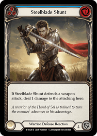 Steelblade Shunt (Blue) [WTR128-R] (Welcome to Rathe) Alpha Print Normal - POKÉ JEUX