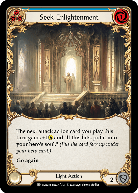 Seek Enlightenment (Blue) [MON083] (Monarch) 1st Edition Normal - POKÉ JEUX