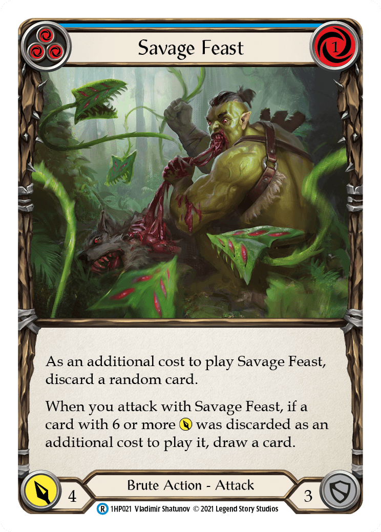 Savage Feast (Blue) [1HP021] (History Pack 1) - POKÉ JEUX