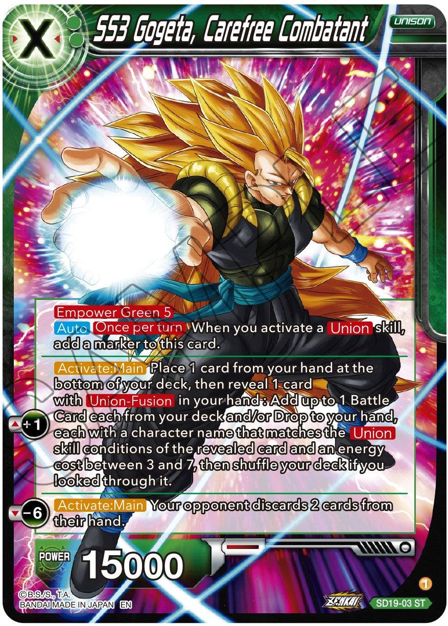 SS3 Gogeta, Carefree Combatant (SD19-03) [Dawn of the Z-Legends] - POKÉ JEUX