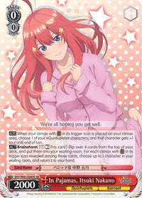 En pyjama, Itsuki Nakano (5HY/W83-E069S SR) [Les quintuplés quintessentiels] 