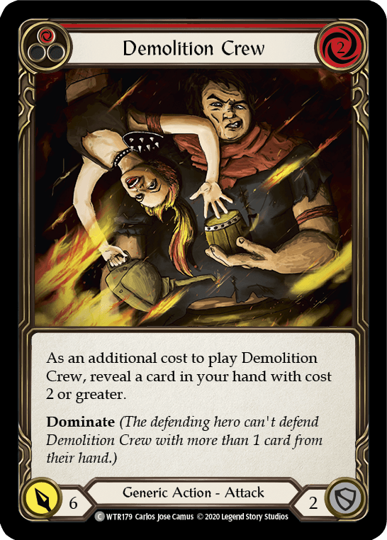 Demolition Crew (Red) [U-WTR179] (Welcome to Rathe Unlimited) Unlimited Rainbow Foil - POKÉ JEUX
