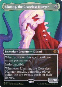 Ulamog, the Ceaseless Hunger (Borderless Textured Foil Frame Break) [Commander Masters]