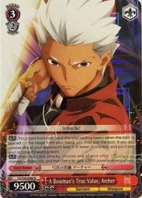 La vraie valeur d'un Bowman, Archer (FS/S34-E060 R) [Fate/Stay Night [Unlimited Blade Works]] 
