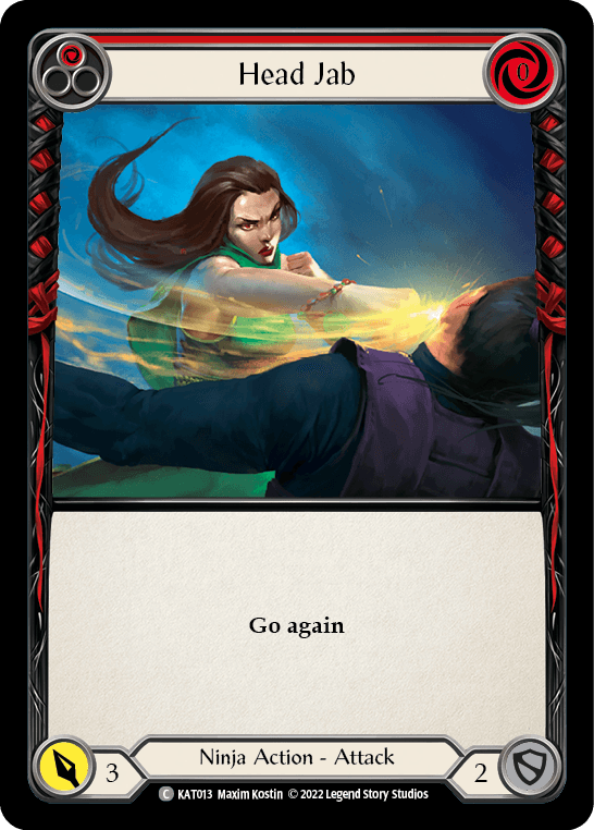 Head Jab (Red) [KAT013] (Outsiders Katsu Blitz Deck) - POKÉ JEUX