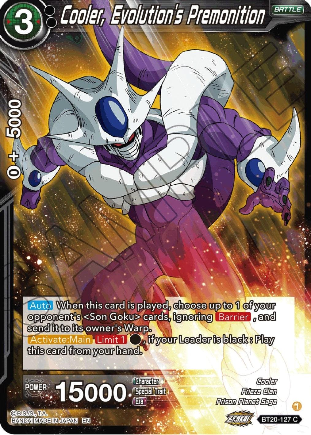 Cooler, Evolution's Premonition (BT20-127) [Power Absorbed] - POKÉ JEUX