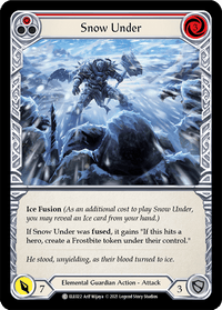 Snow Under (Red) [ELE022] (Tales of Aria) 1st Edition Rainbow Foil - POKÉ JEUX