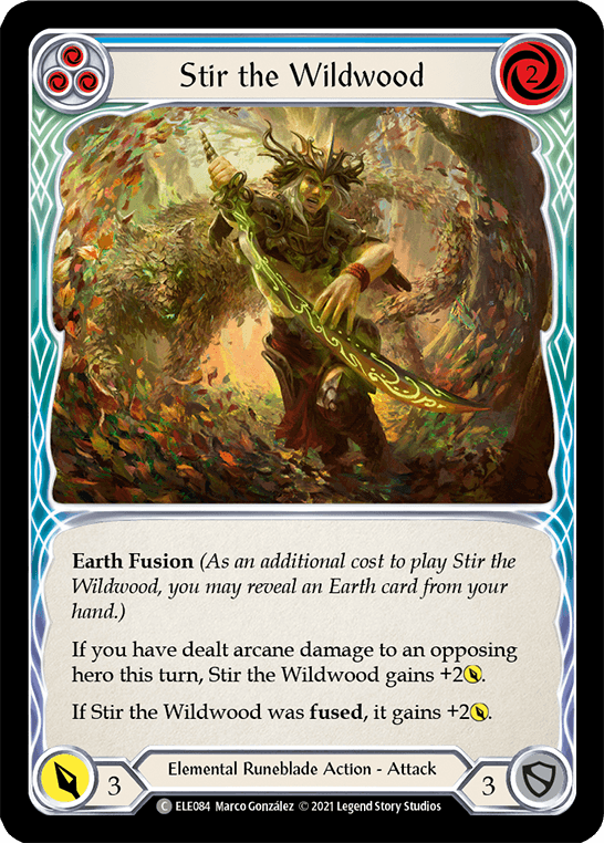 Stir the Wildwood (Blue) [ELE084] (Tales of Aria) 1st Edition Rainbow Foil - POKÉ JEUX