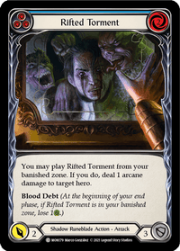 Rifted Torment (Blue) [MON179-RF] (Monarch) 1st Edition Rainbow Foil - POKÉ JEUX