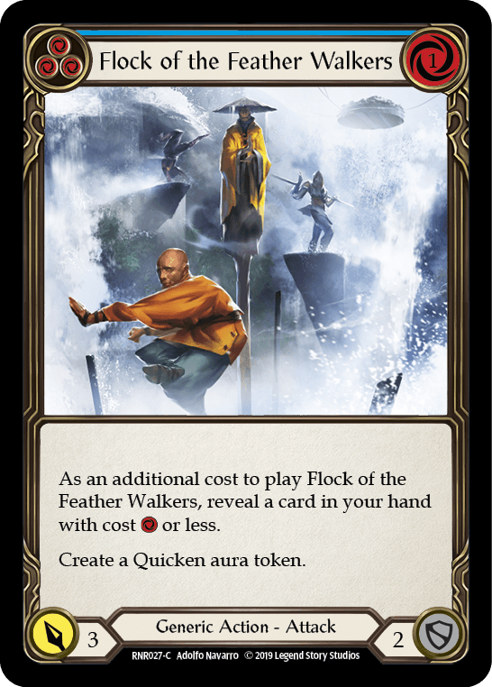 Flock of the Feather Walkers (Blue) [RNR027-C] (Rhinar Hero Deck) 1st Edition Normal - POKÉ JEUX