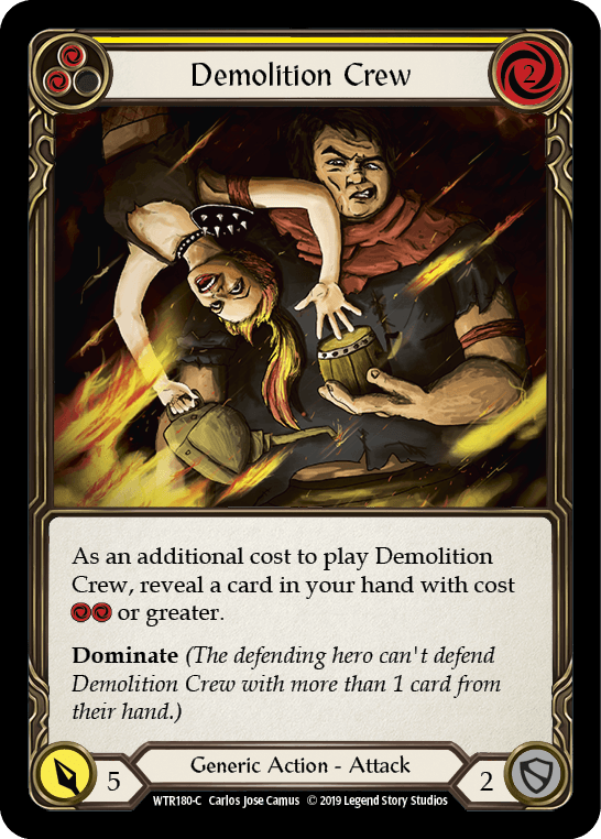 Demolition Crew (Yellow) [WTR180-C] (Welcome to Rathe) Alpha Print Normal - POKÉ JEUX