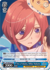 Dans un Yukata, Miku Nakano (5HY/W83-E117 U) [Les Quintuplés Quintessentiels] 