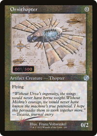 Ornithoptère (schéma rétro) (sérialisé) [Artefacts rétro de la guerre des frères] 