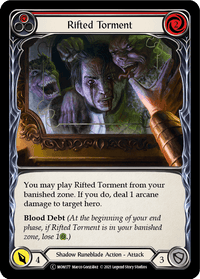 Rifted Torment (Red) [U-MON177-RF] (Monarch Unlimited) Unlimited Rainbow Foil - POKÉ JEUX