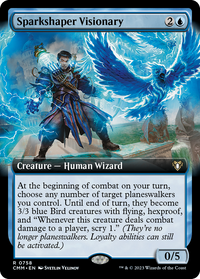Sparkshaper Visionary (Extended Art) [Commander Masters]