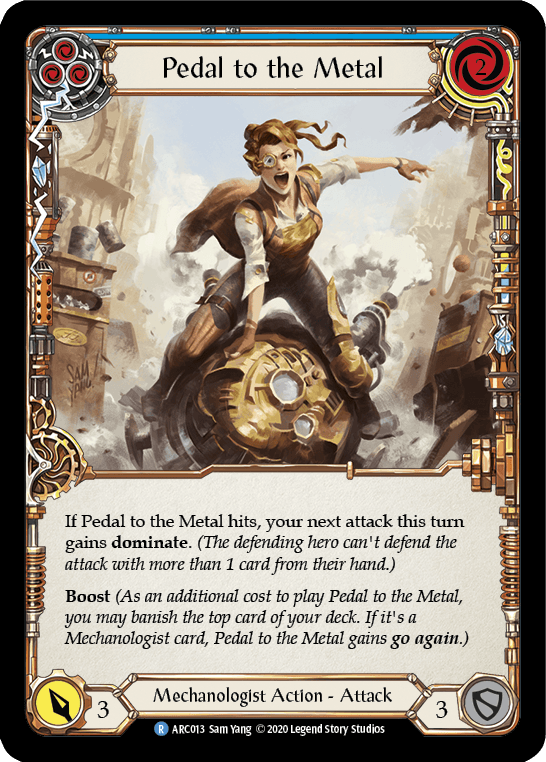 Pedal to the Metal (Blue) [U-ARC013] (Arcane Rising Unlimited) Unlimited Normal - POKÉ JEUX
