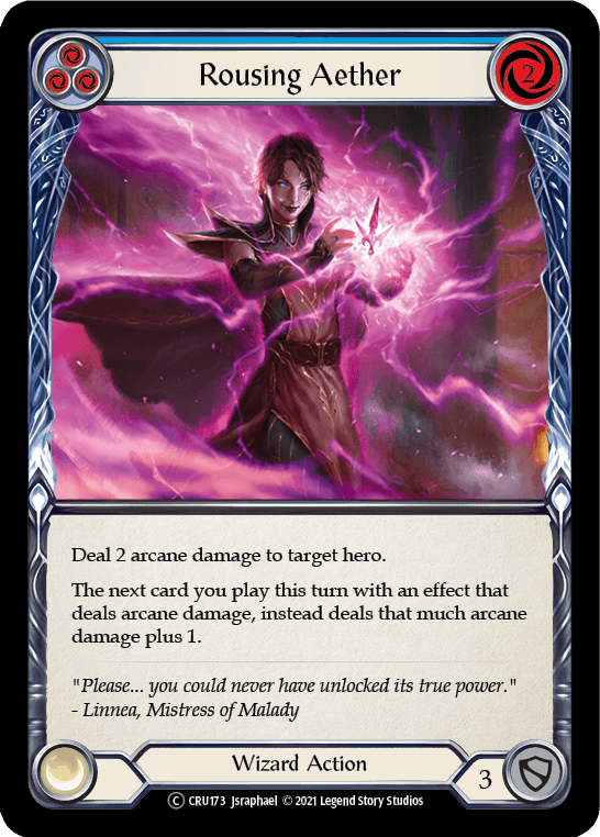 Rousing Aether (Blue) [U-CRU173] (Crucible of War Unlimited) Unlimited Normal - POKÉ JEUX