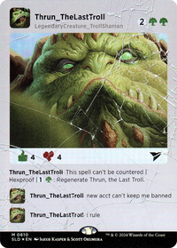 Thrun, the Last Troll (Rainbow Foil) [Secret Lair Drop Series]