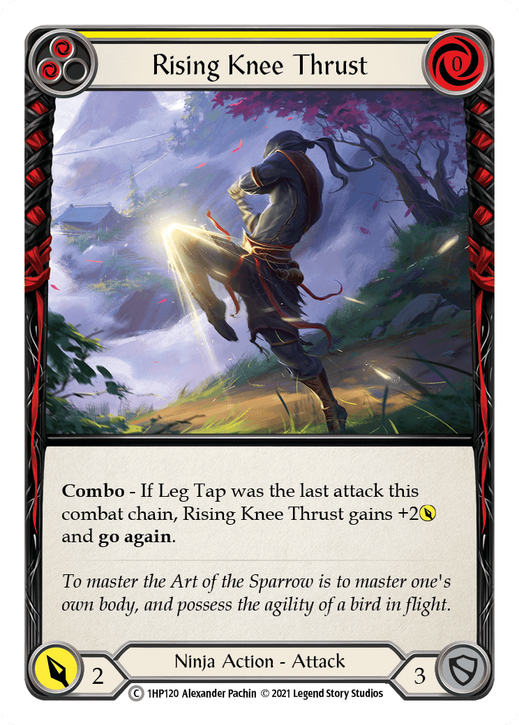 Rising Knee Thrust (Yellow) [1HP120] (History Pack 1) - POKÉ JEUX