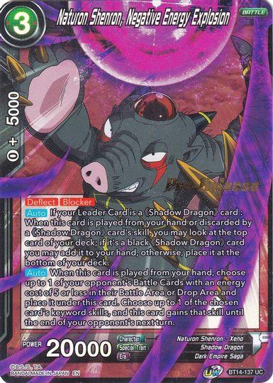 Naturon Shenron, Negative Energy Explosion (BT14-137) [Cross Spirits Prerelease Promos] - POKÉ JEUX