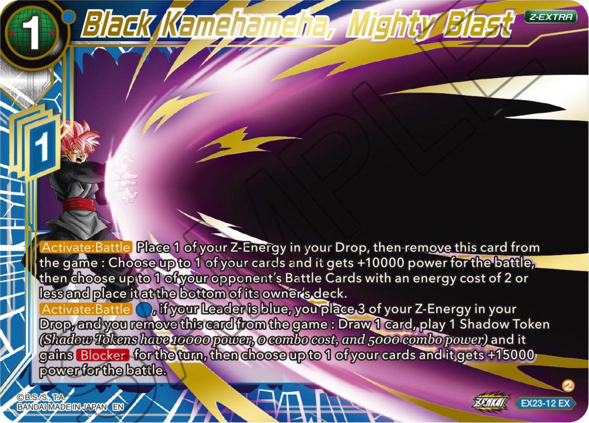 Black Kamehameha, Mighty Blast (EX23-12) [Premium Anniversary Box 2023] - POKÉ JEUX