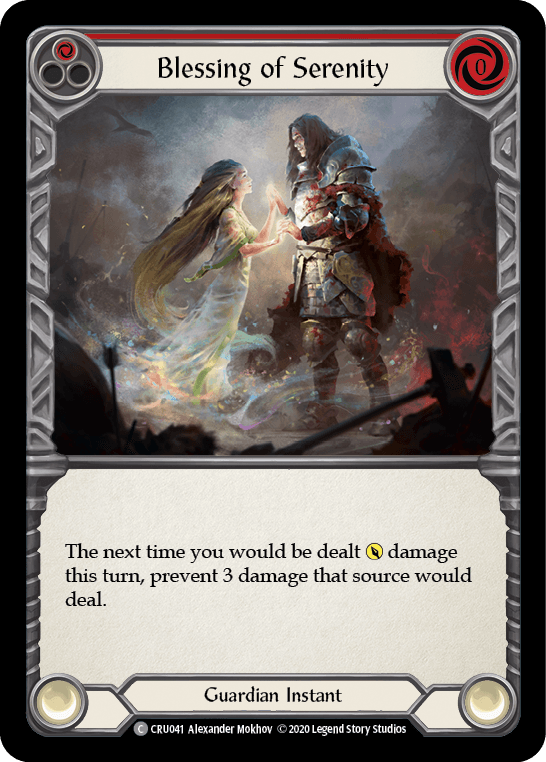 Blessing of Serenity (Red) [CRU041] (Crucible of War) 1st Edition Normal - POKÉ JEUX