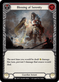 Blessing of Serenity (Red) [CRU041] (Crucible of War) 1st Edition Normal - POKÉ JEUX