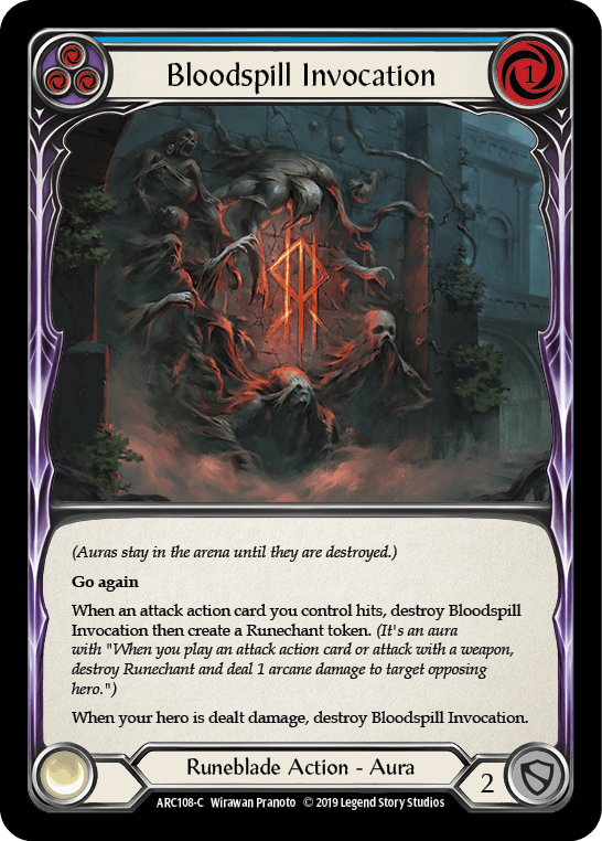 Bloodspill Invocation (Blue) [ARC108-C] (Arcane Rising) 1st Edition Normal - POKÉ JEUX