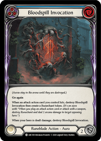 Bloodspill Invocation (Blue) [U-ARC108] (Arcane Rising Unlimited) Unlimited Normal - POKÉ JEUX