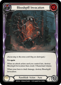 Bloodspill Invocation (Red) [ARC106-C] (Arcane Rising) 1st Edition Rainbow Foil - POKÉ JEUX