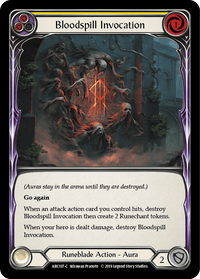 Bloodspill Invocation (Yellow) [ARC107-C] (Arcane Rising) 1st Edition Rainbow Foil - POKÉ JEUX
