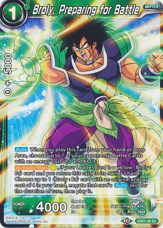 Broly, Preparing for Battle (EX07-06) [Magnificent Collection Fusion Hero] - POKÉ JEUX