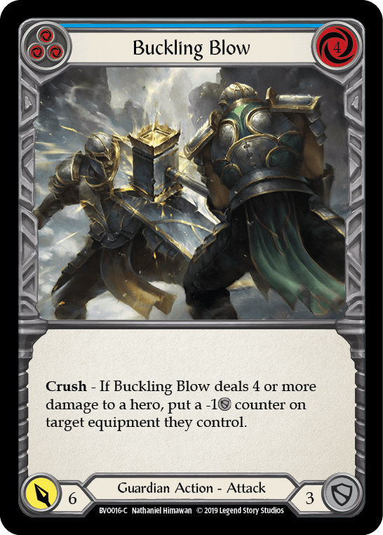 Buckling Blow (Blue) [BVO016-C] (Bravo Hero Deck) 1st Edition Normal - POKÉ JEUX