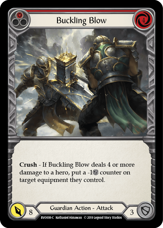 Buckling Blow (Red) [BVO008-C] (Bravo Hero Deck) 1st Edition Normal - POKÉ JEUX