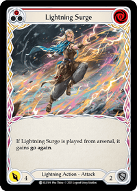 Lightning Surge (Red) [ELE189] (Tales of Aria) 1st Edition Rainbow Foil - POKÉ JEUX